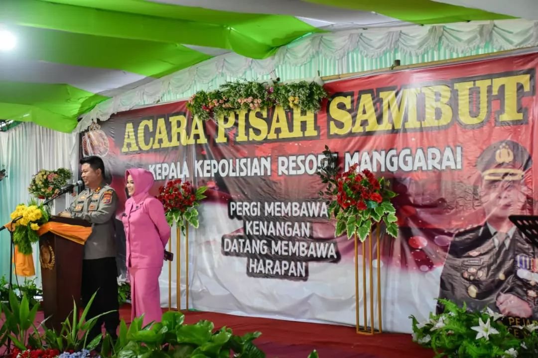 Acara Pisah Sambut Kapolres Manggarai, Bupati Hery: Tuhan Banyak Kirim Orang-orang Baik untuk Manggarai